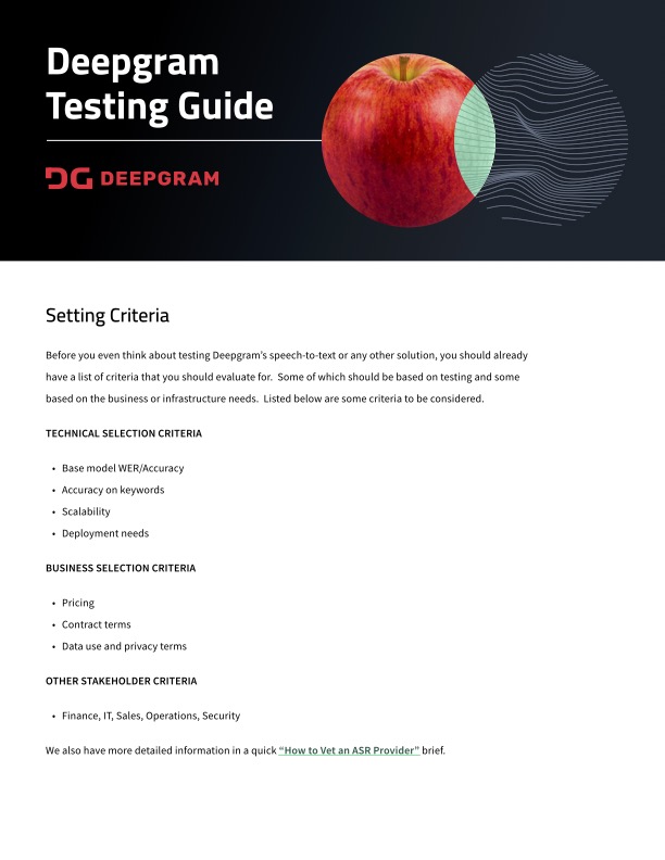 Deepgram Testing Guide